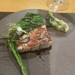 roku - 山形豚　行者ニンニク　ノビル　タラの芽　