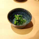 焼鳥 おみ乃 - 菜の花 含め煮(?)