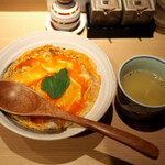 焼鳥 おみ乃 - 親子丼 & スープ