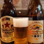 やきとん　たつや - 赤星から一番搾りへ……交換式