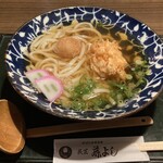藤よし - 蓮根もちと桜えびのかき揚げうどん　1100円