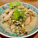 海南之家 - 20250410海老カレーリーフとチーズの炒め