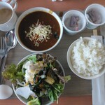 若汐亭 - 料理写真:モーニングカレー＆サラダ(2025.4.?？)