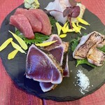 北陸×イタリアン バルッチャ道玄坂 - 北陸のお刺身４種盛り