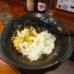 担担麺や 天秤 - 追い飯