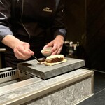 西麻布 焼肉 X - 但馬玄ハンバーグサンド