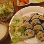 韓国料理　カナダラ - キンパプ+サラダ