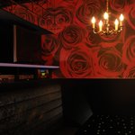 FIORIA - S11【 Rose Saloon】壁に咲き乱れる鮮烈な赤い薔薇。日常を逸脱して酔いしれたい一夜のための部屋。～6名様
