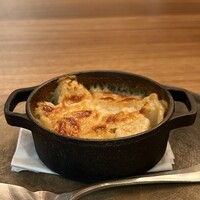 前芝料理店 - メイン料理の付け合わせ ポテトグラタン