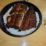 魚勝 - 鰻丼特上　　ご飯も多い　　炊き立てで美味しいご飯