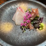 天ぷら 銀座おのでら - 真鯛とホタルイカ