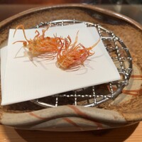 天ぷら 銀座おのでら 並木通り店 - 海老の脚