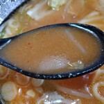 まるひろ - 辛味噌溶いたスープ