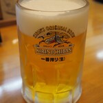 福寿司 - 生ビール 大