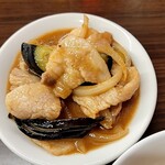 佐野金 - ナスの味噌炒め