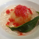 夢時庵 - 山梨産桃のコンポート、ゼリー寄せ