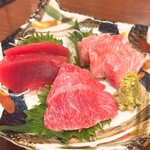 魚一心 - まぐろ刺し3点セット