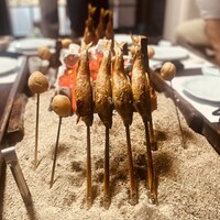 料亭 長坂 - 90分前から食べ頃に焼き上げてくれてます