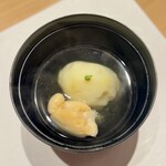 和 のぎ - しんじゃがと鯛の白子のお椀