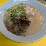 味心 - 塩とんこつ たかなラーメン　810円