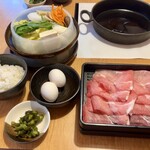 涮涮鍋壽喜燒Dontei 宇都宮鶴田店 - 豚ロース定食1089円