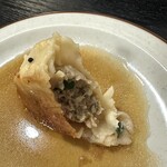Geishun Gyoza - 铁板烧饺子断面
