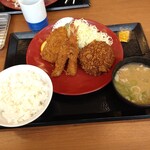 かつや - 海老ヒレメンチカツ定食