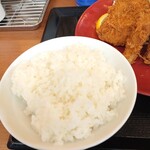 かつや - ライスデフォルト。連合いは少なめに変更