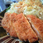 むさし - 名物・海老かつ定食　1500円