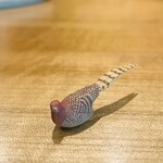 レストラン ウオゼン - 食材見せ？山鳥の模型：和室に剥製が飾られてました...