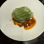 齋華 - 煮穴子、きゅうり