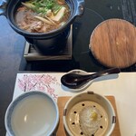 梅の花 - 牛すき煮と豆腐しゅうまい