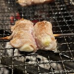 いまや - 塩らっきょう豚巻き　炭焼（夏メニュー）