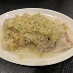 菜の花  - 恵那鶏の香港風蒸し鶏