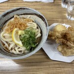 黄金の穂 - とり玉天ぶっかけ(大)@960