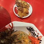 Ramen Zundouya Matsue Kuroda Ten - 炸雞與半份炒飯