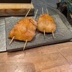 焼鳥 空 - もも(切り分ける前)