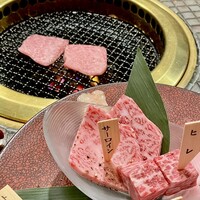 みやび 六本木店 - ⑤A5黒毛和牛希少部位 9種類盛り合わせ