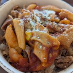 すき家 - ナポリタン牛丼ミニ、アップ