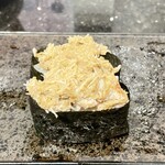 回転寿司 旬花 - かにみそ軍艦