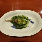 かわさき - 黄金ガニの爪を海藻ソースで