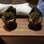 KEI Collection PARIS - 中トロとキャビアの手巻き寿司