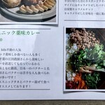 サトミキルン - エスニック薬味カレーの説明　　　　　　　　　　　　　（パクチーは契約農家から直送）