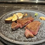 鉄板焼 雅 - サーロインとヒレ