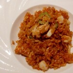 中国飯店 富麗華 - たこと茗荷山伏茸の煮込み炒飯