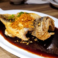 中華街 桂宮 - イシモチの黒酢ソース