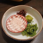 うなぎ青葉 - 白焼きの薬味