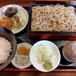 ことぶきや - 料理写真:もりそば定食950円