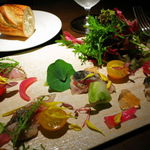 deco - サバの軽いグリエ カラフルトマトを添えて