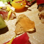 deco - サバの軽いグリエ カラフルトマトを添えて